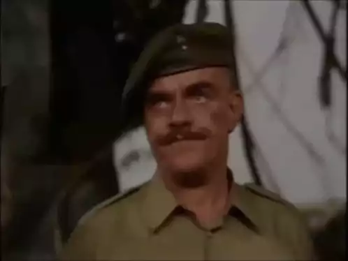 Windsor Davies as Sergeant Major: Oh Dear How Sad
