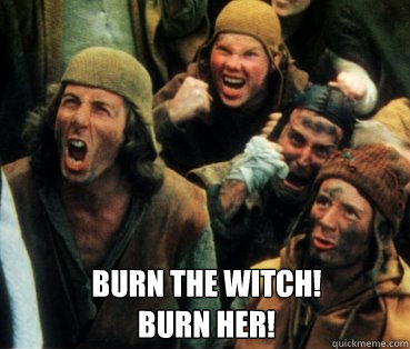 Image result for burn the witch meme